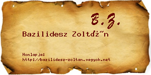 Bazilidesz Zoltán névjegykártya